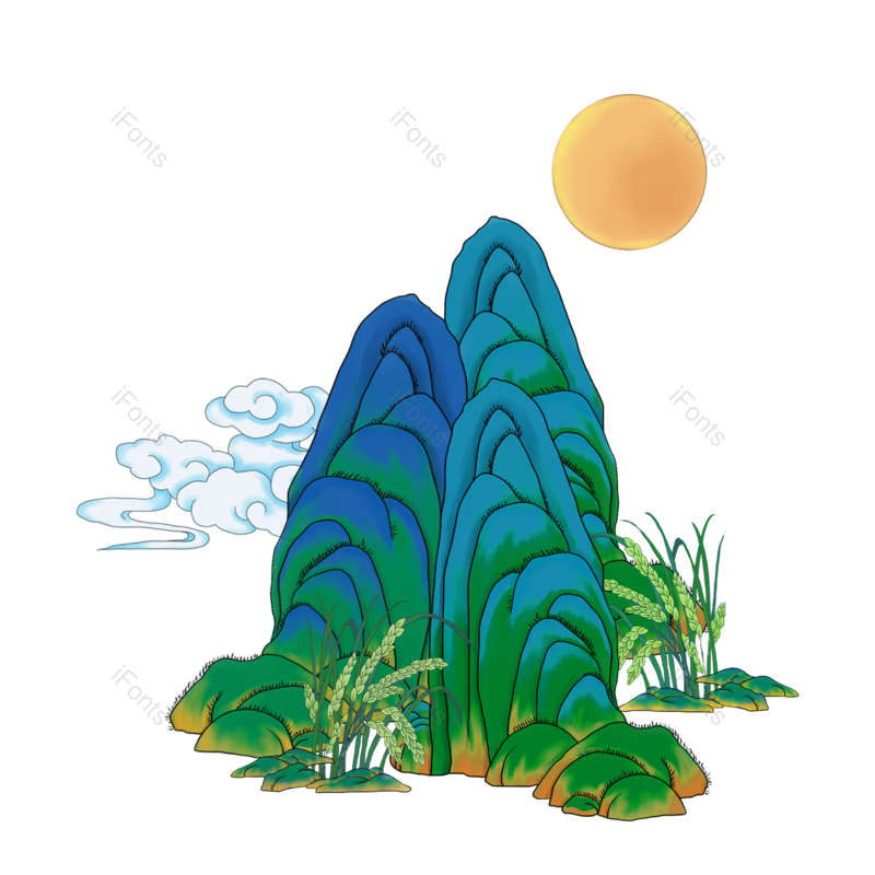 云朵图片,云朵素材元素,山脉PNG,免抠素材